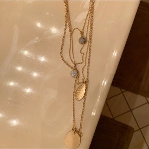 gold layered necklace